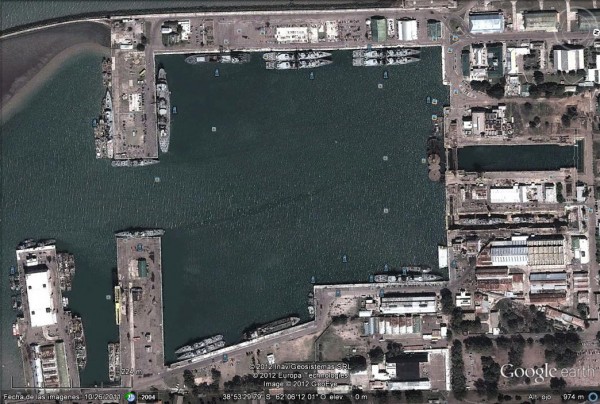 Base Naval de Puerto Belgran - Google Earth
