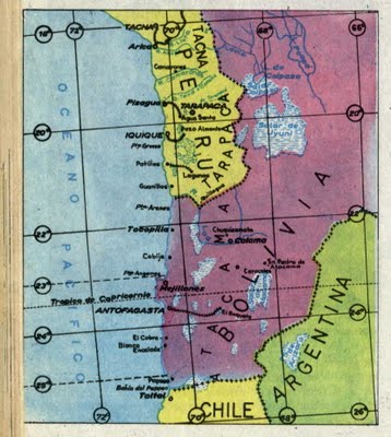 Costa Bolivia antes Guerra del Pacífico