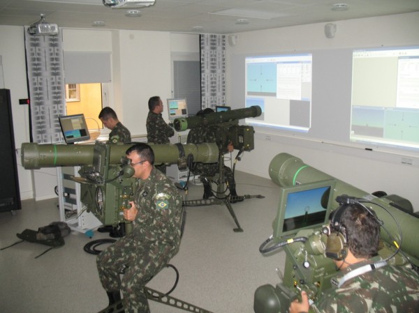 Militares Utilizando os  Simuladores do Sistema