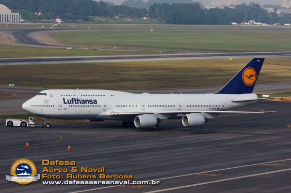 Boeing 747-8I da Lufthansa em Guarulhos