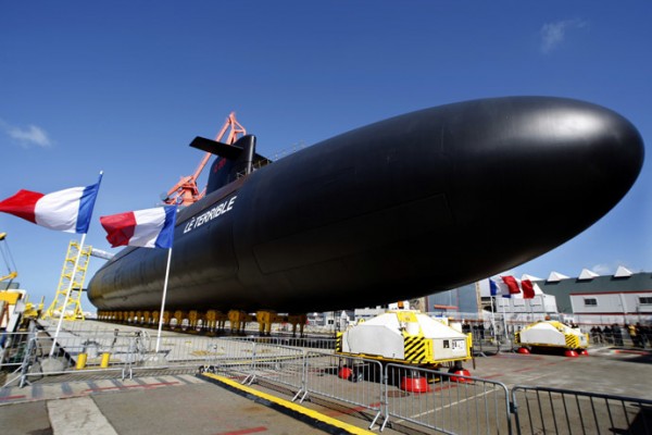 General view of  "Le Terrible", France's new generation nuclear submarine in Cherbourg, western France