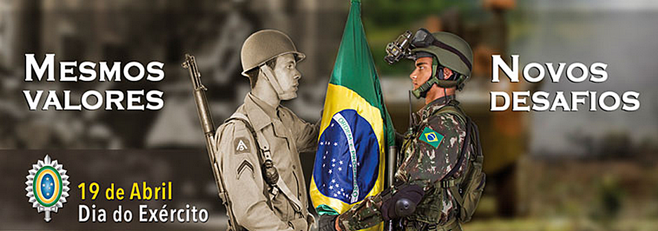 O DIA DO EXÉRCITO BRASILEIRO É COMEMORADO ANUALMENTE EM 19 DE ABRIL.