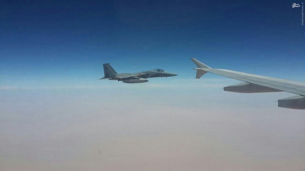 F15 intercep iran plane