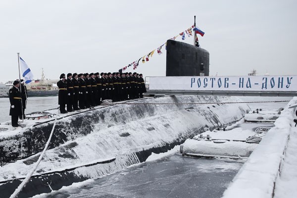 Submarino Rostov-no-Don teria sido o responsável por disparos contra Raqqa Foto Denis VichinskiTASS