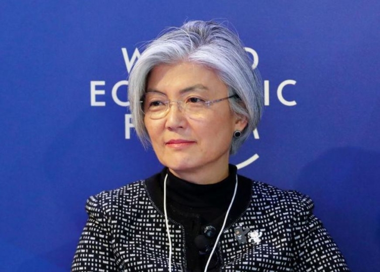 Ministra de Relações Exteriores da Coreia do Sul, Kang Kyung-wha, durante Fórum Econômico Mundial em Davos, na Suíça 25/01/2018 REUTERS/Denis Balibouse