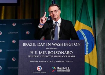 Jair Bolsonaro, Presidente do Brasil discursa nos EUA - FOTO: Alan Santos