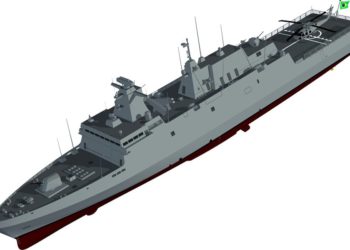 Ilustração do futuro Navio Classe Tamandaré da Marinha do Brasil