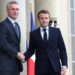 O secretário-geral da OTAN Jens Stoltenberg se reúne com o presidente francês Emmanuel Macron em Paris em 28 de novembro de 2019.