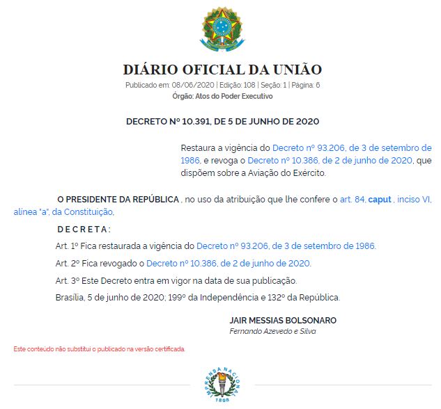 Coluna Política Internacional – O Brasil, o decreto 8.515 e as arremetidas  – Defesa Aérea & Naval