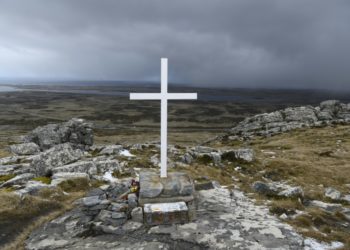 Túmulo de um soldado falecido durante a guerra das Malvinas - AFP