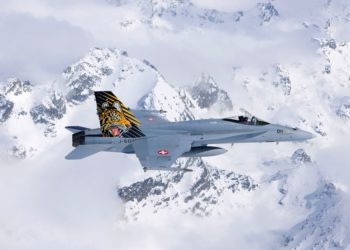 F-18 Hornet da Força Aérea Suíça - Foto Schweizer Luftwaffe