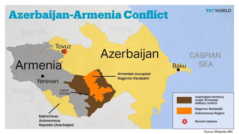 Nagorno Karabakh Mapa 