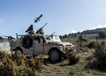 MMP firing operations on Sherpa and Sabre vehicule. Canjuers military camp, France. November 4th 2020.  © Laurent Guichardon/MBDA