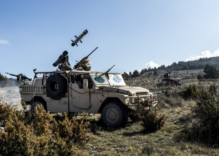 MMP firing operations on Sherpa and Sabre vehicule. Canjuers military camp, France. November 4th 2020.  © Laurent Guichardon/MBDA