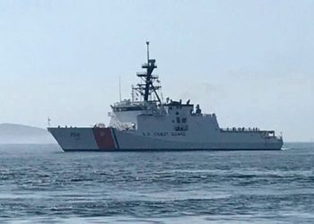 USCGC Stone chegando na cidade do Rio de Janeiro- Foto: Marinha do Brasil