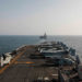 Nesta sexta-feira, 19 de março de 2021, o convés do navio de assalto anfíbio USS Makin Island no Mar da Arábia. Foto Ethan Jaymes Morrow