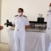 Almirante de Esquadra Almir Garnier Santos agradece 
o empenho e a dedicação dos oficiais