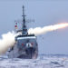 Lançamento de míssil superfície-superfície EXOCET MM-40,
 pela Fragata “Independência”
