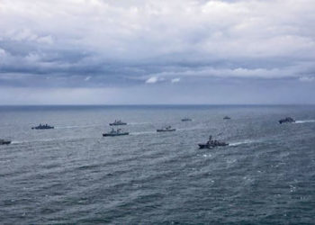 Navios da OTAN participando do Exercício Formidable Shield 21. Foto: Marinha norueguesa