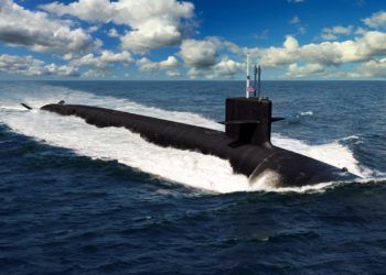 Ilustração do futuro submarino classe Columbia