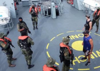 Atuação do Pelotão de Abordagem da GCCV em simulações de ações de combate ao terrorismo e à pirataria