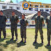 Oficiais comandantes Fuzileiros Navais em frente a Base Expedicionária Tereza Cristina em Petrópolis