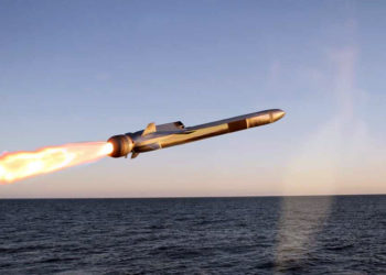 Naval Strike Missile in flight