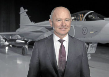 Presidente e CEO da Saab, Micael Johansson - Foto: Stefan Kalm