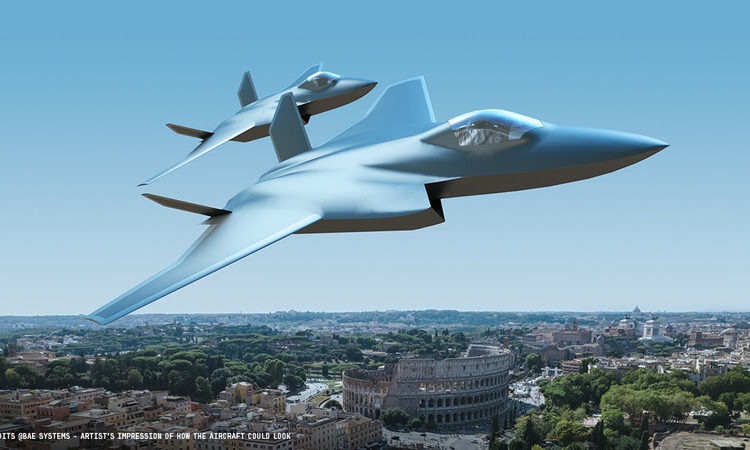 BAE Systems - Imagem ilustrativa criada artisticamente de como poderá ser o design da aeronave