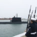 Chegada do submarino Tikuna à Base Naval de Mar del Plata na Argentina