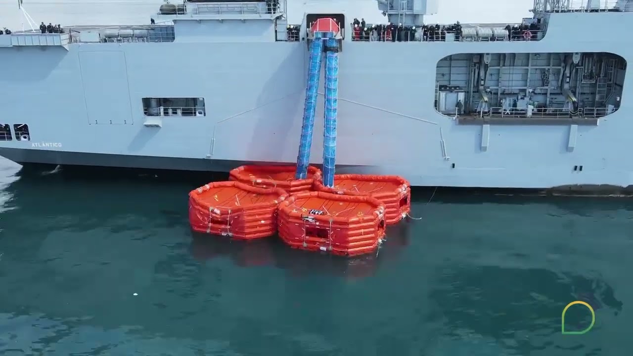 Vídeo Marine Evacuation System (MES) Defesa Aérea & Naval