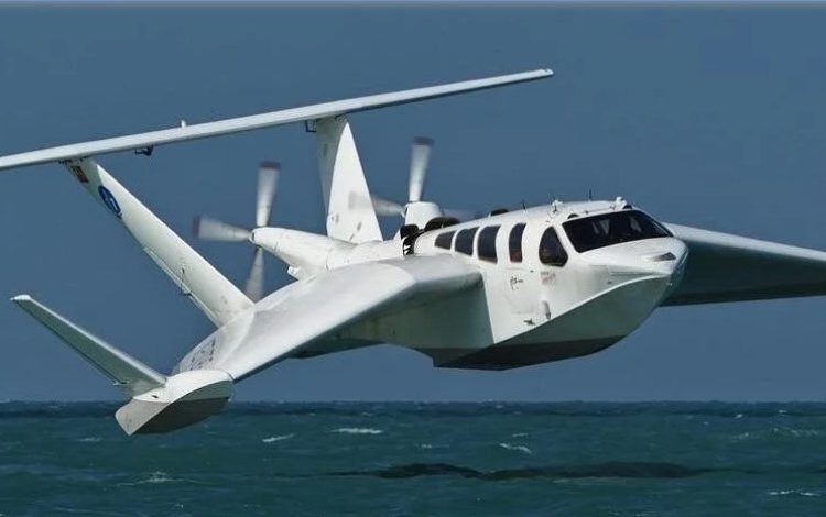 Aeronave AirFish possui um efeito de asa que decola e pousa na água. (ST Engineering)