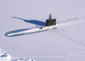 BEAUFORT SEA (March 12, 2022) The Los Angeles-class fast-attack submarine USS Pasadena (SSN 752) breaks through the ice in ICEX, which happened concurrently with Arctic Edge 2022, March 12, 2022. Arctic Edge is a U.S. Northern Command biennial defense exercise designed to demonstrate and exercise the ability to rapidly deploy and operate in the Arctic. (U.S. Navy Photo by Mass Communication Specialist 2nd Class Trey Hutcheson)