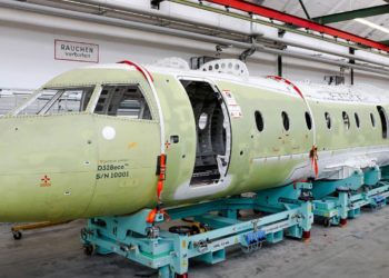 Parte da fuselagem da aeronave é fabricada pela Akaer