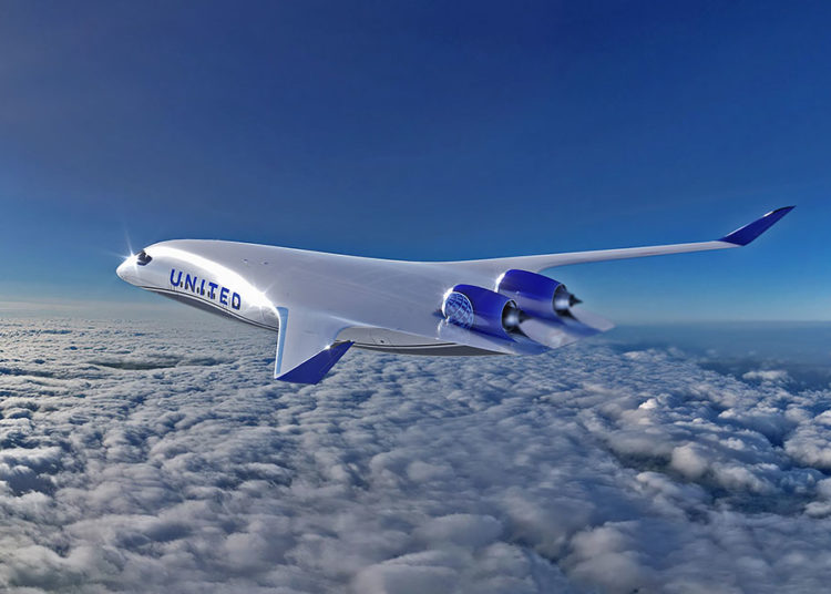 JetZero com as cores da United