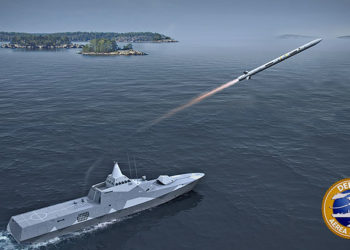 Corveta Visby com o sistema Sea Ceptor da MBDA
