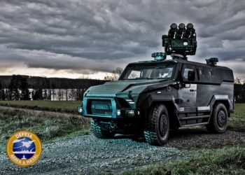 Saab MSHORAD instalado no veículo MARS S-330