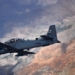 An A-29 Super Tucano flies over Afghanistan during a training mission April 6, 2016. The A-29 is a light attack aircraft that can be armed with two 500-pound bombs, twin .50-caliber machine guns and rockets. Aircrews are trained on aerial interdiction and armed overwatch missions that enable a preplanned strike capability. The Afghan air force currently has eight A-29s but will have 20 by the end of 2018. Train, Advise, Assist Command-Air teams work daily with the Afghan air force to help build a professional, sustainable and capable air force. (U.S. Air Force photo/Capt. Eydie Sakura)